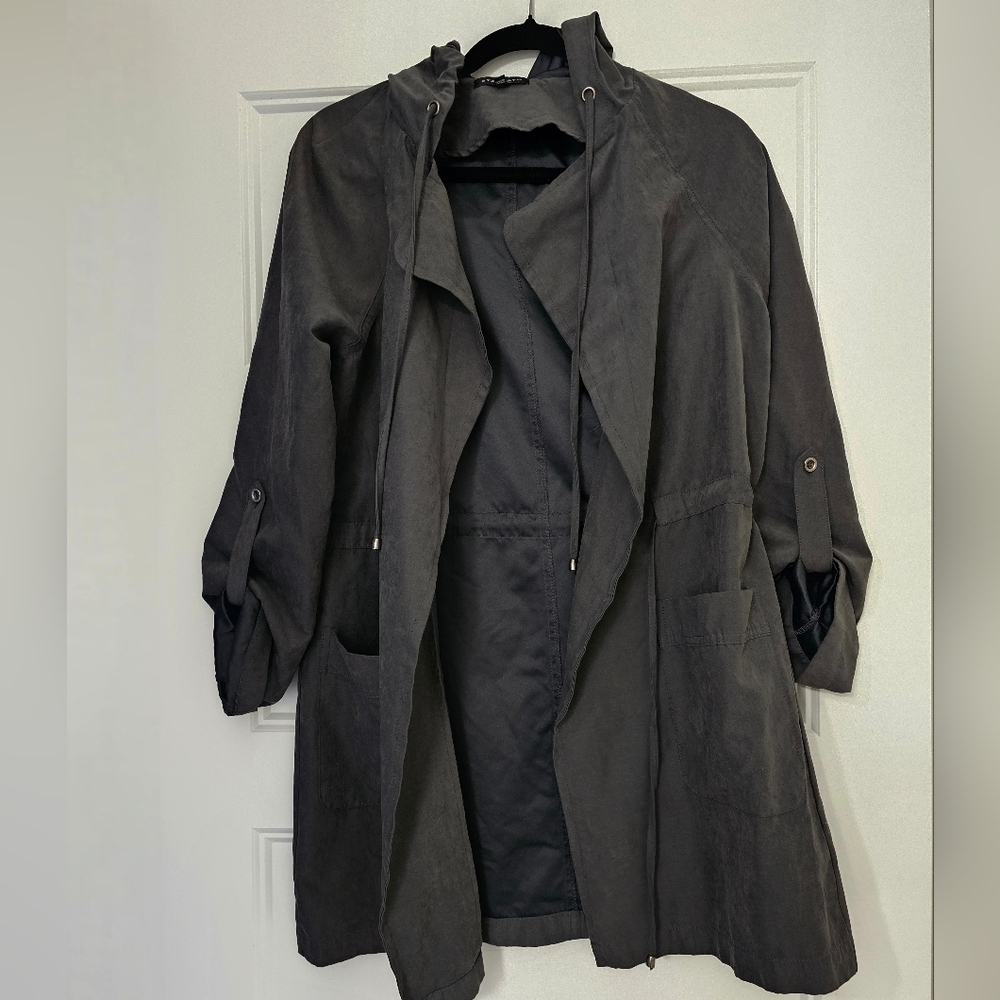 Staccato Charcoal Gray Women's Lightweight Jacket sz medium - Picture 1 of 6